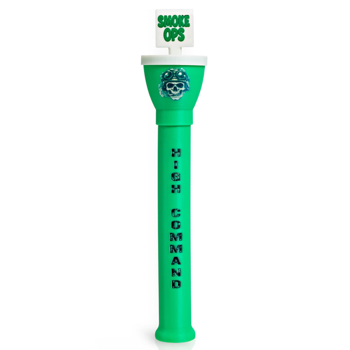 Front view of Smoke Ops Edition cone loader – army green Cone Master with tactical theme and bold vertical text.
